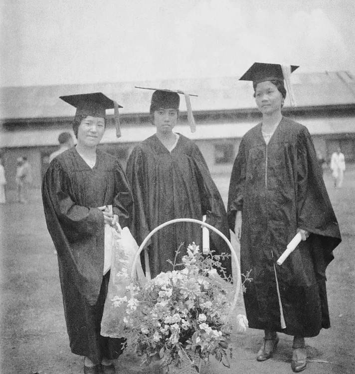 University of the Philippines [Los Baños] Commencement, March 20 '34. M M ('Miss Mitsu M.'), Pacing