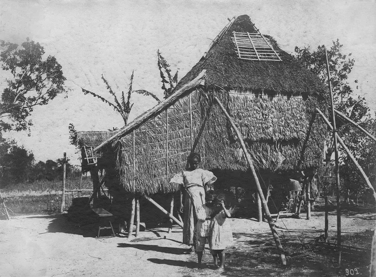 Native hut.